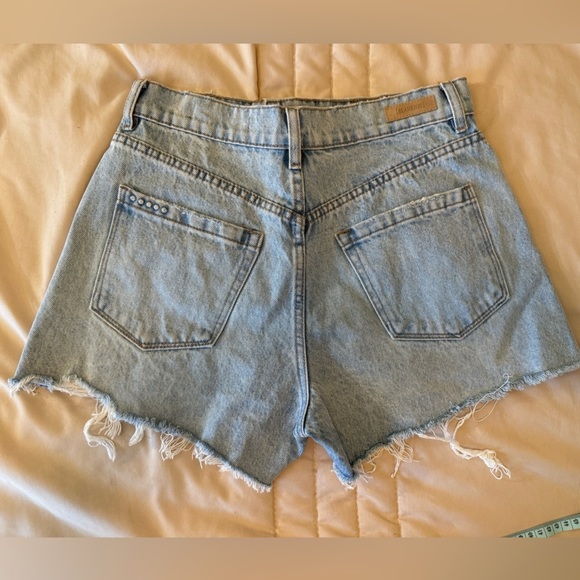 sparkly Blank NYC Blue Jean Shorts with Rhinestone Embellishments - Picture 2 of 8